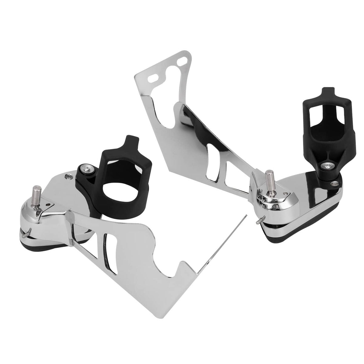 Bethesda Industrial Rear Passenger Armrests with Adjustable Cup Holders For Harley Touring 1997-2013