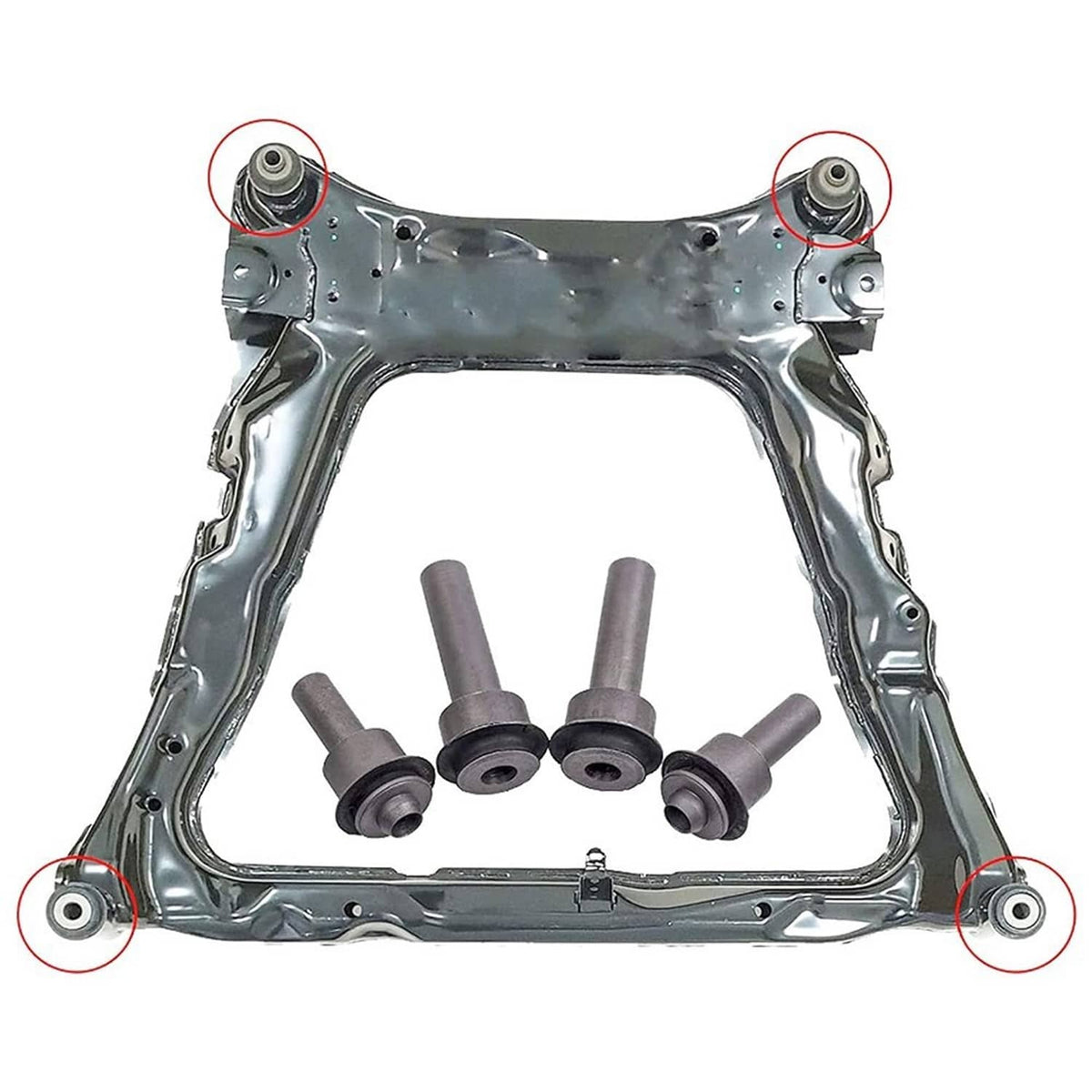 Bethesda Industrial 4PCS Rogue Front Subframe Crossmember Bushings Kit Durable For Nissan 2008-2015