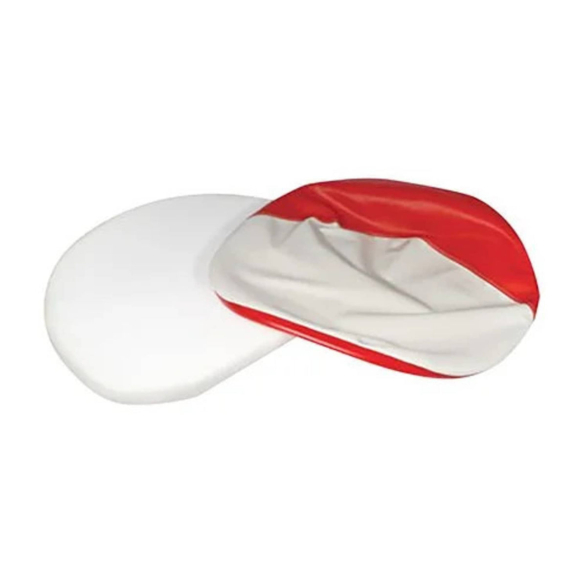 Bethesda Industrial Pan Seat Pull Over Cover Vinyl Red and White fits International M 300 350 460