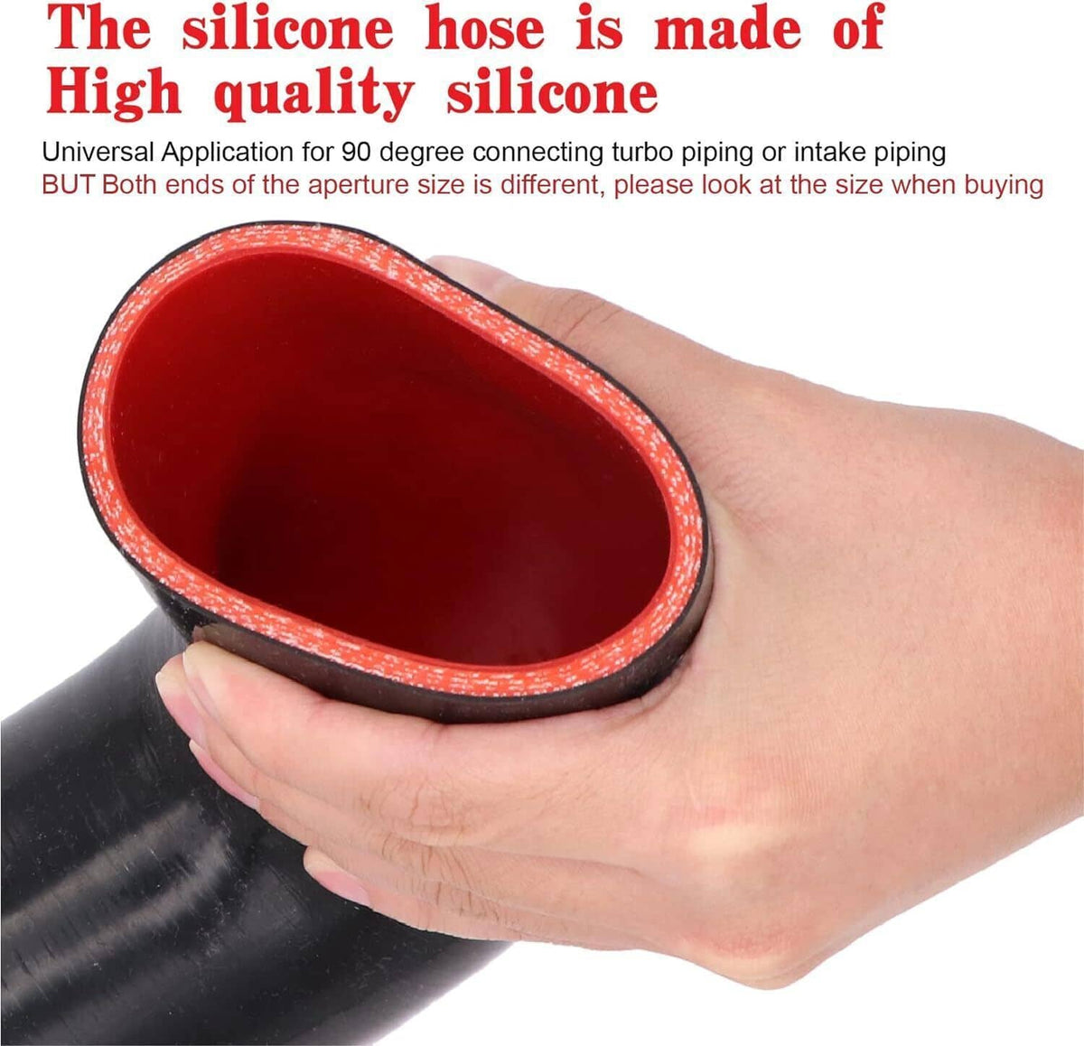 Bethesda Industrial 3" inch 90 Degree 76mm Elbow Silicone Hose/Intake/Intercooler Pipe Turbo Coupler