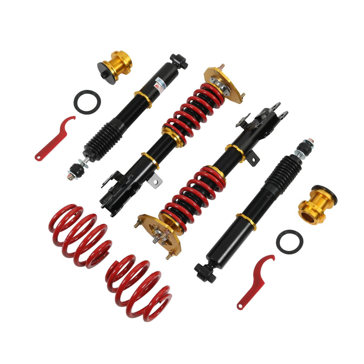 Bethesda Industrial 4Pcs Front & Rear Full Coilovers Struts Shocks Kit For Scion TC AGT20 2011-2016