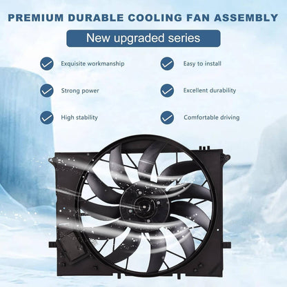 Bethesda Industrial Radiator Cooling Fan Assembly 2205000193 For 2000-2006 MERCEDES-BENZ S430 S500