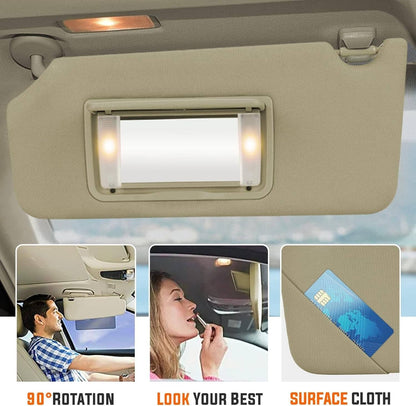 Bethesda Industrial Left Driver Side Sun Visor w/ Light & Mirror For 2008-2017 Honda Accord Beige
