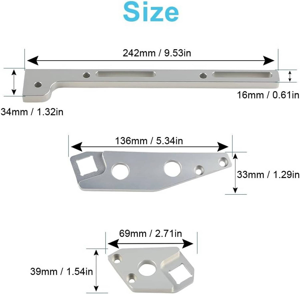 Bethesda Industrial Aluminum Throttle Cable Bracket For LS1 Sheet Metal Intake Manifold NEW