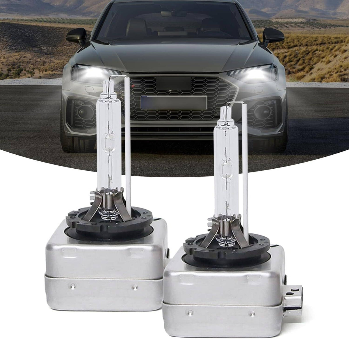 Bethesda Industrial Set D1C D1S D1R 6000K White HID Xenon Headlight Light Bulbs OEM Replacement