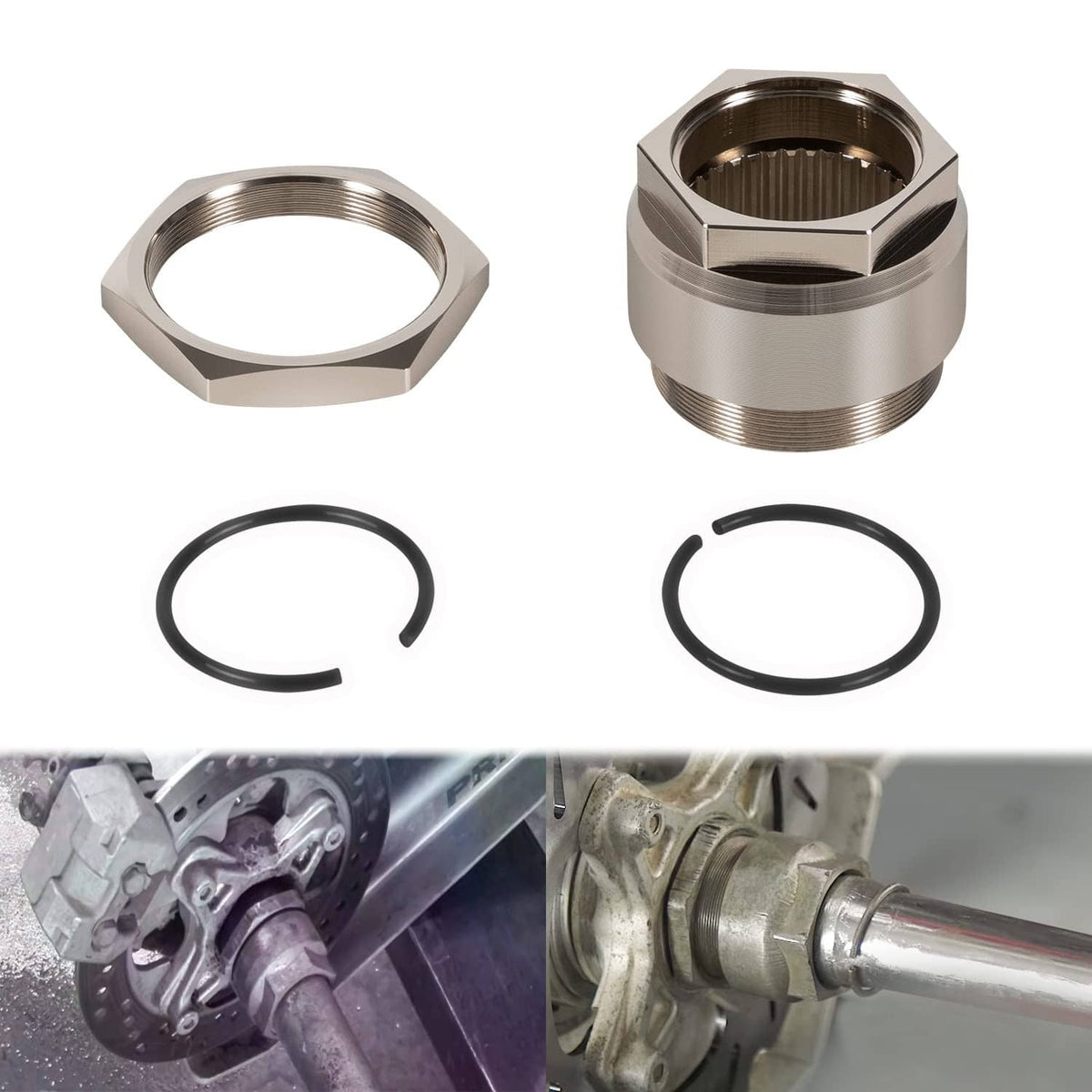 Bethesda Industrial Rear Axle Lock Jam Nut for Honda TRX300EX TRX400EX TRX250X 450R ATC250R ATC350X