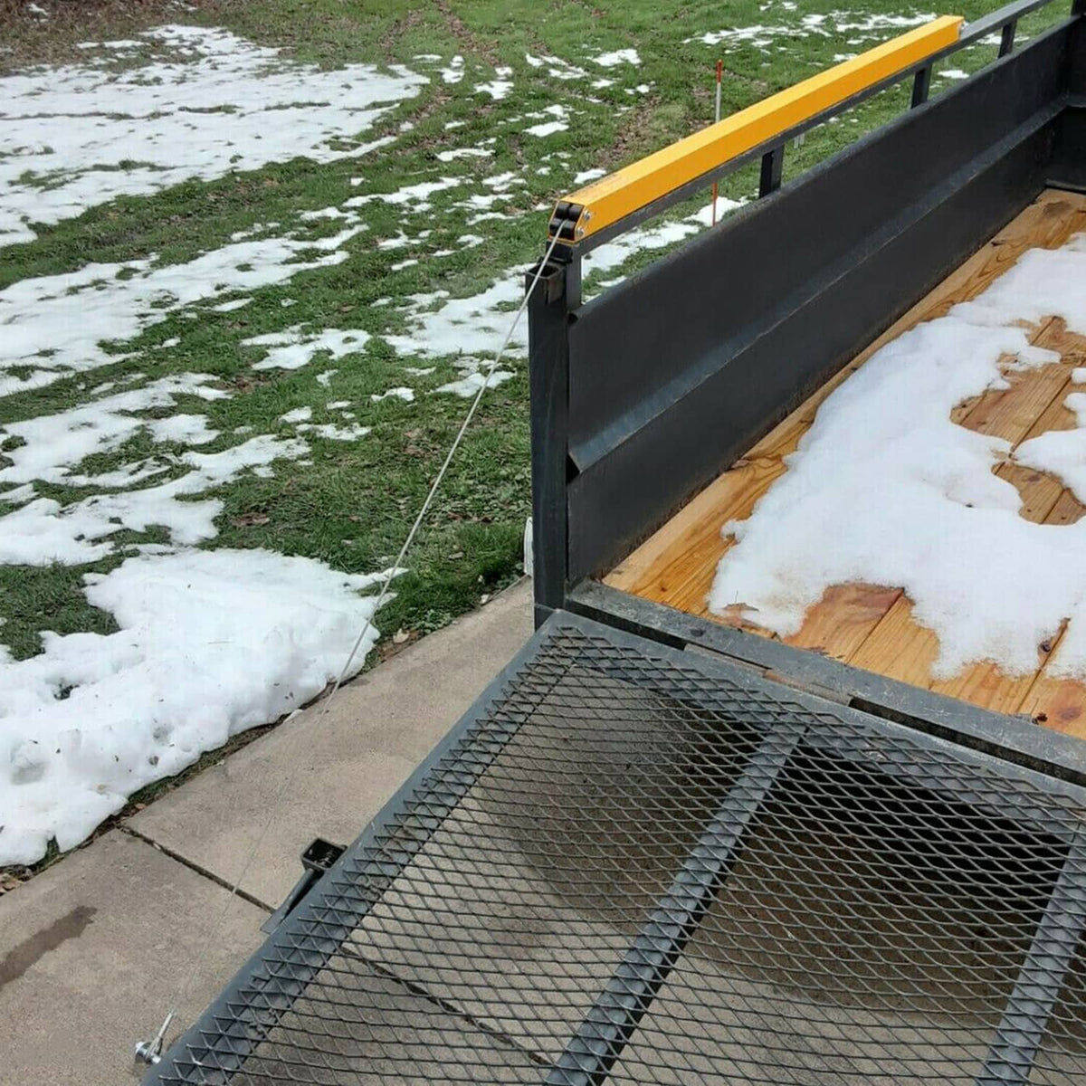 Bethesda Industrial 350 lbs L&R Tailgate Utility Trailer Gate & Ramp Lift Assist System 2 x 2 x 72 L