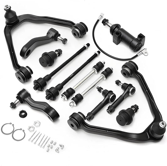 Bethesda Industrial 13Pcs Front Upper Control Arms Tie Rods Idler Arm Kit For Chevy Silverado 1500
