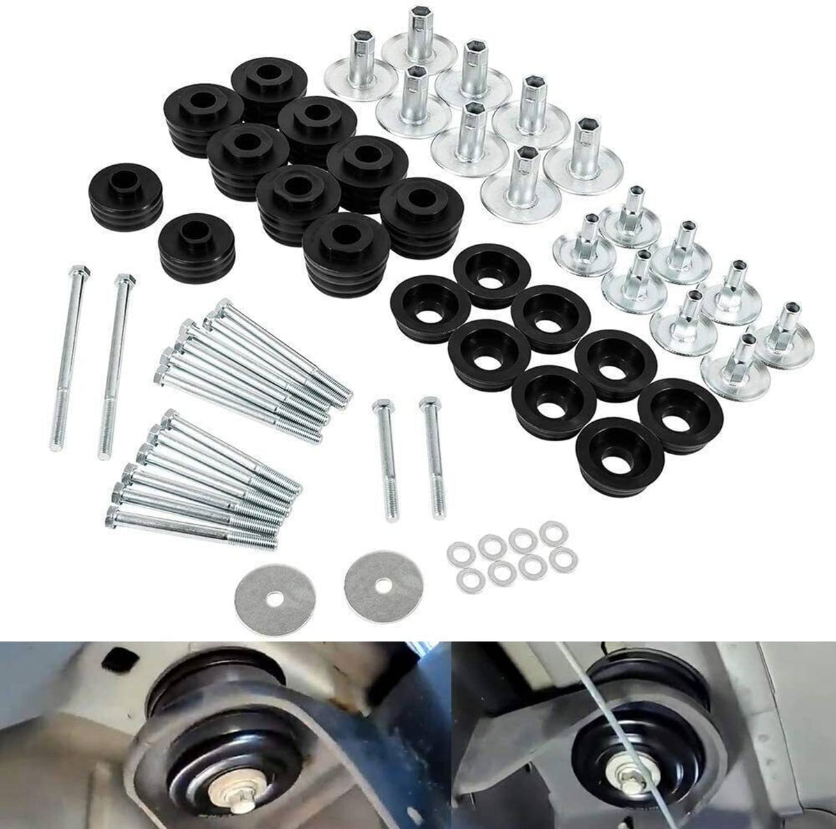 Bethesda Industrial KF04060BK Body Cab Mount Bushing Kit For Ford F250 F350 Super Duty 2/4WD 2008-16