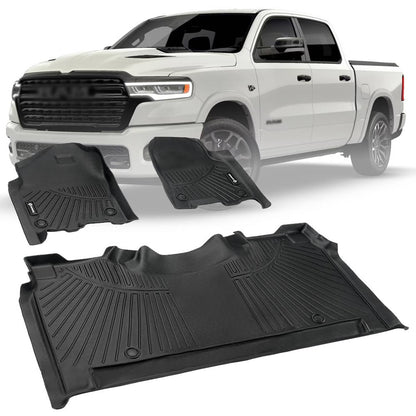 Bethesda Industrial Floor Mats for 2019-2024 Dodge Ram 1500 Crew Cab New Body (NOT Classic Models)