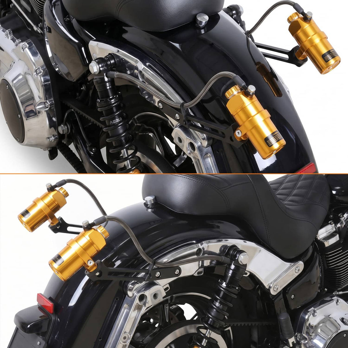 Bethesda Industrial Remote Reservoir Rear Suspensions Shock For Harley Electra Glide FLHT 2019-2022