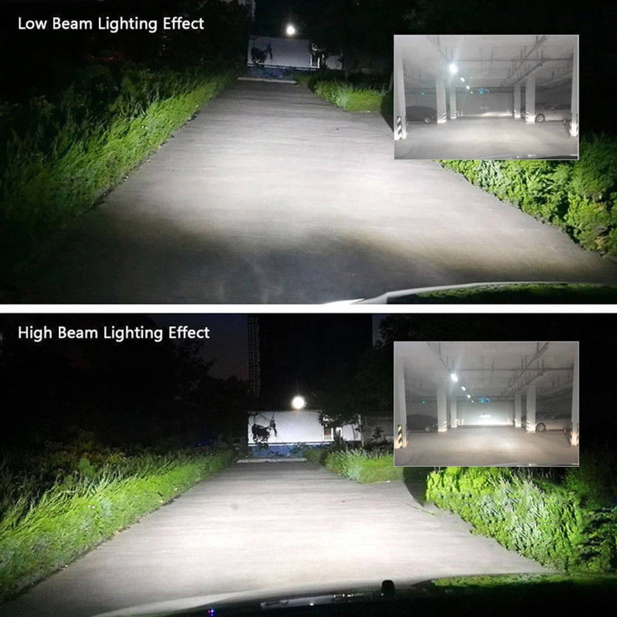 Bethesda Industrial 9005 9006 LED Headlights Kit Combo Bulbs 6500K High Low Beam Super White Bright