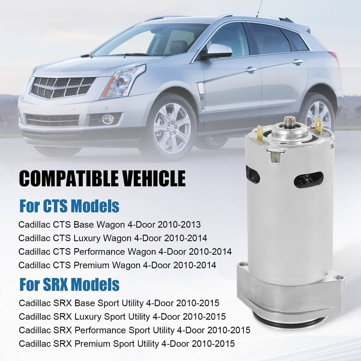 Bethesda Industrial Hydraulic Liftgate Pump Motor for Cadillac SRX 2010-2015 CTS 2010-2014 25965861
