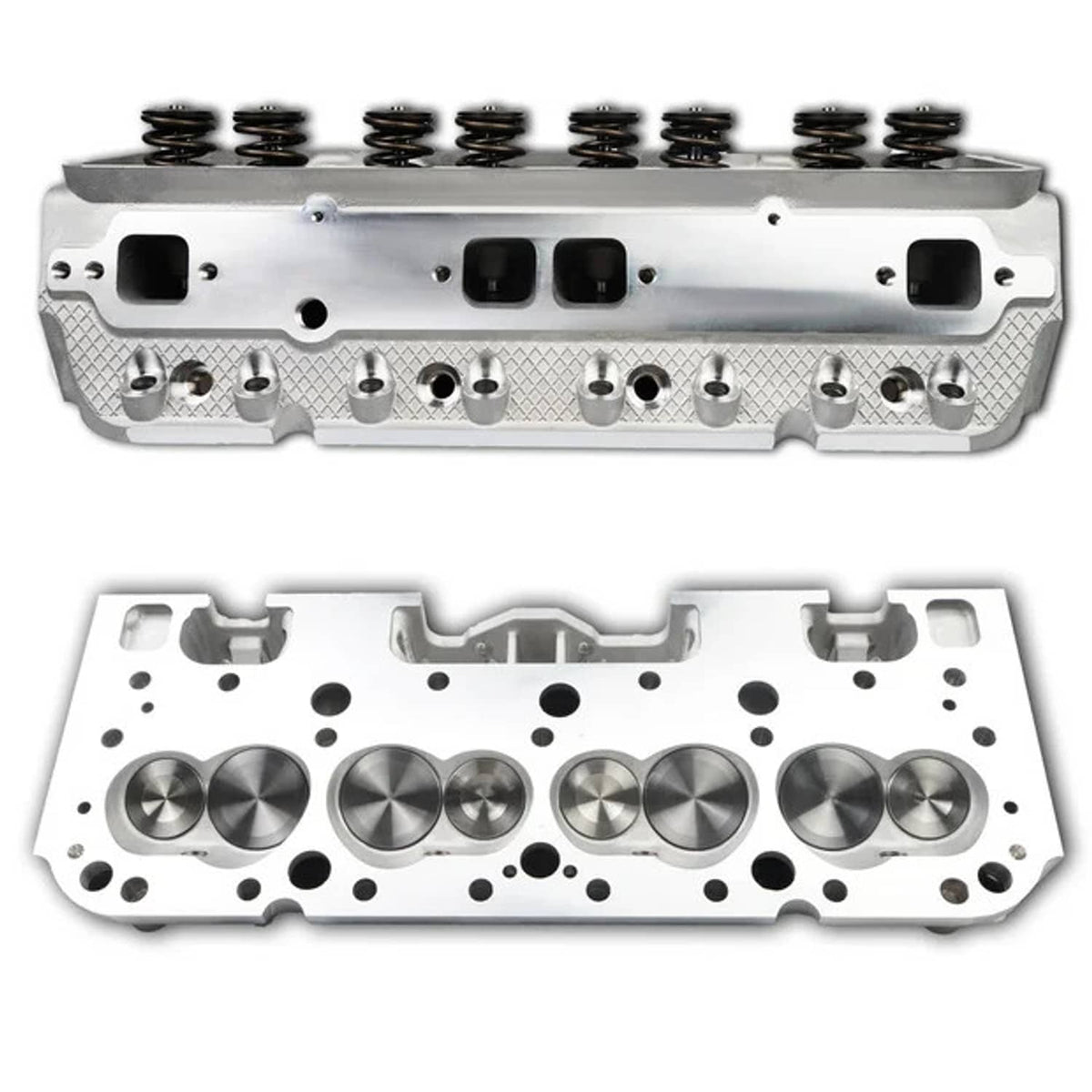 Bethesda Industrial Complete Aluminum Cylinder Head For SBC Chevy 350 190cc 64cc 2.02/1.60 Angle