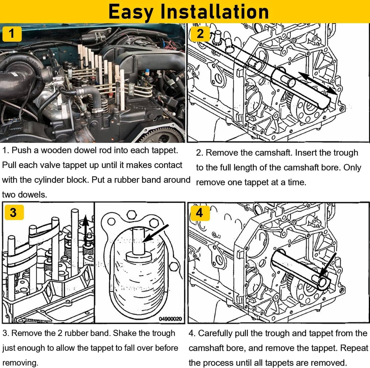 Bethesda Industrial 8502A 8502 3822513 Valve Lifter Remover & Installer Tool For Cummins 5.9L - 6.7L