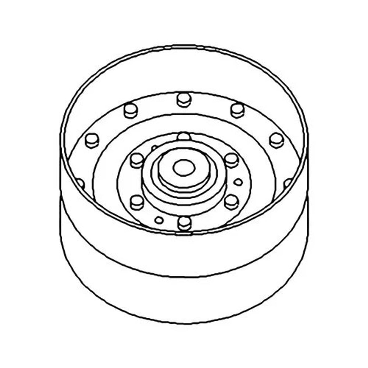 Bethesda Industrial Flat Idler Pulley fits John Deere 9400 9500 9550 9600 9610 9650 9660 AH93318