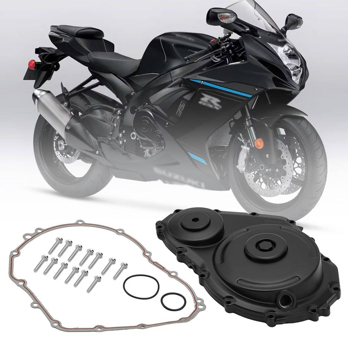 Bethesda Industrial Right Engine Crankcase Stator Cover Fit For Suzuki GSXR600 GSXR750 2006-2024