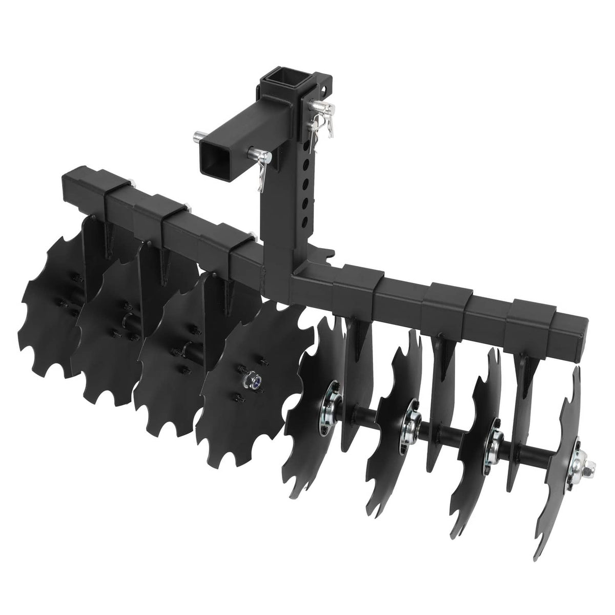 Bethesda Industrial 34" Disc Plow Harrow w/ 2-inch Receiver Hitch 8-blade disc For Tractor ATV UTV