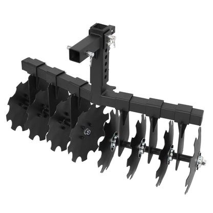 Bethesda Industrial 34" Disc Plow Harrow w/ 2-inch Receiver Hitch 8-blade disc For Tractor ATV UTV