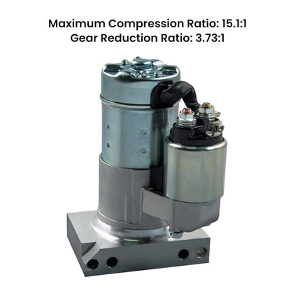 Bethesda Industrial Starter Motor for Chevy SBC BBC GM Super Mini High Torque 1.4KW CW 12V 10 Teeth