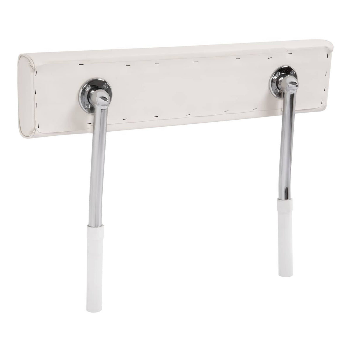 Bethesda Industrial For Universal Boat Seat Backrest W/Folding Arms Leaning Post White + Silvery