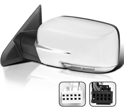 Bethesda Industrial Driver/Left Side Mirror Sliver Cover Power Folding Signal For 2013-2018 Ram 1500