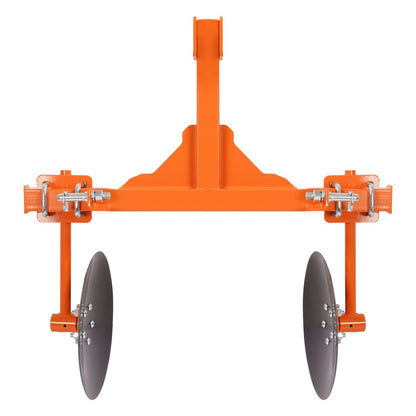Bethesda Industrial 48" Adjustable Disc Bedder Disc Harrow For Cat 1 Tractors Steel 3 Point