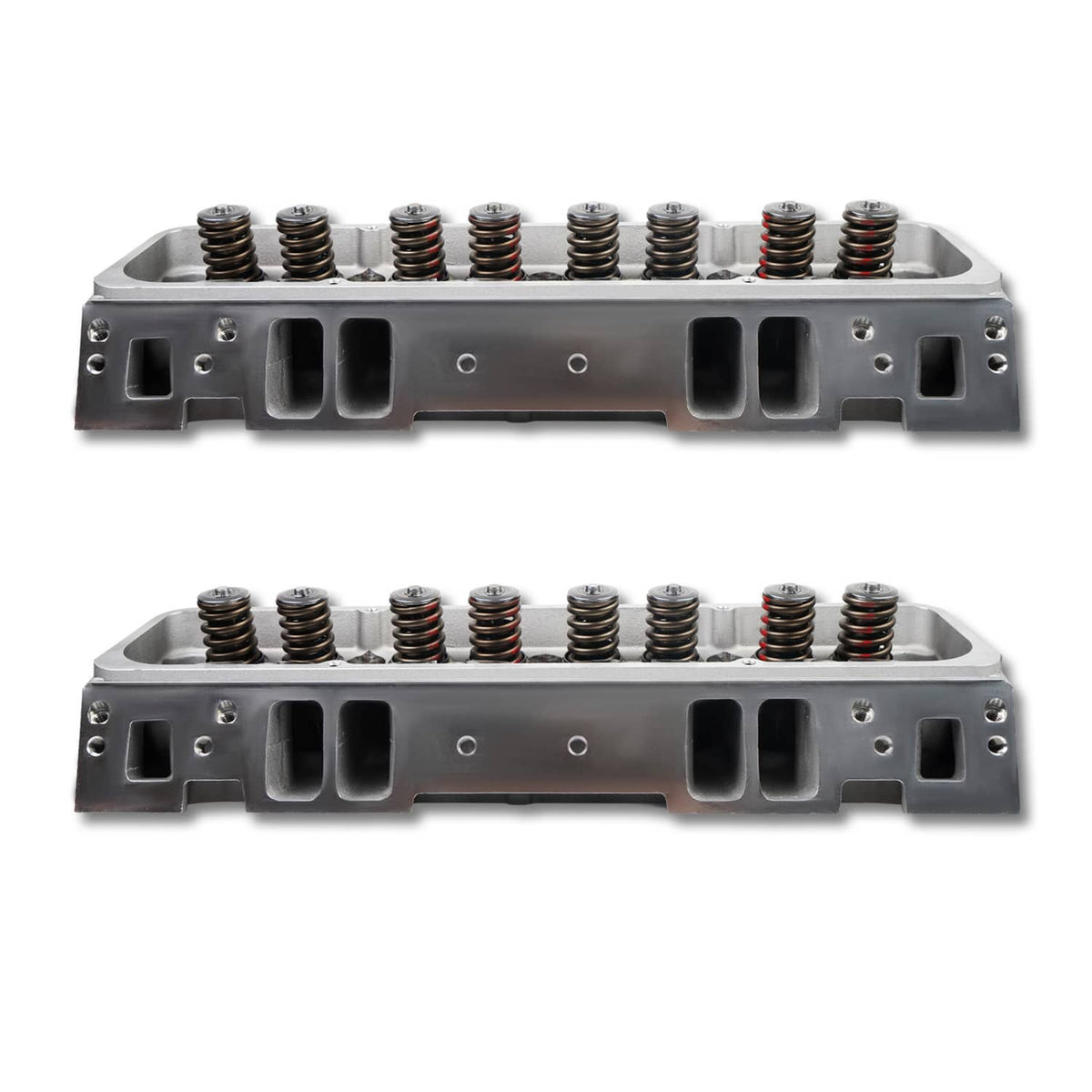 Bethesda Industrial 2x Aluminum Cylinder Heads Fit For SBC Chevy 350 190cc 64cc 2.02/1.60 Angle New