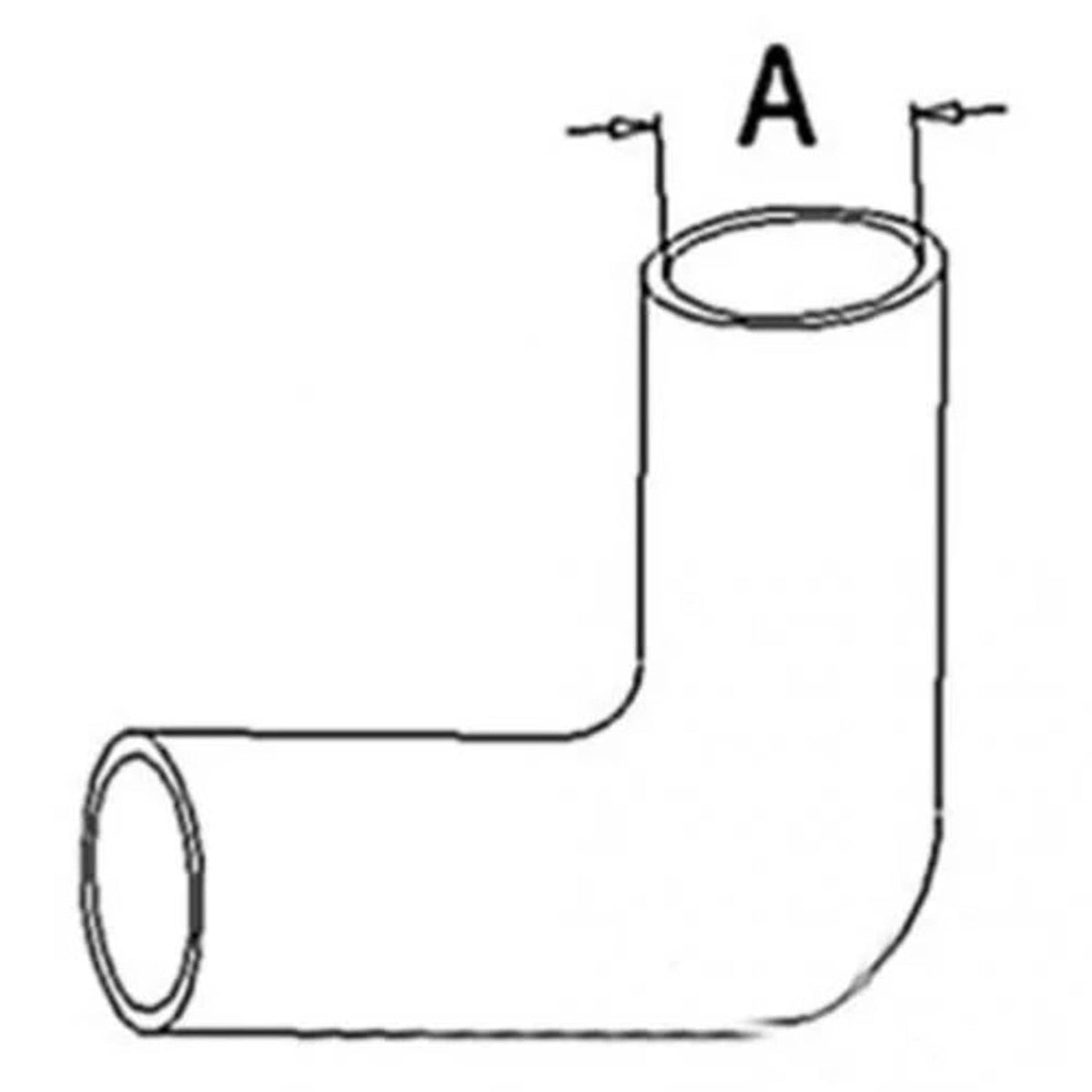 Bethesda Industrial Radiator Hose - Upper fits White 2-70 fits Oliver 1600 1650 1655 157434A