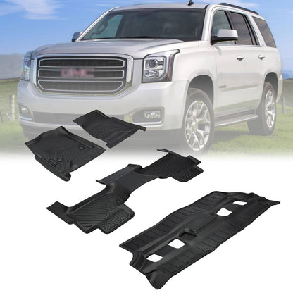 Bethesda Industrial Floor Mats for Chevy Tahoe & GMC Yukon (Not XL) 2015 2016 2017 2018 2019 2020