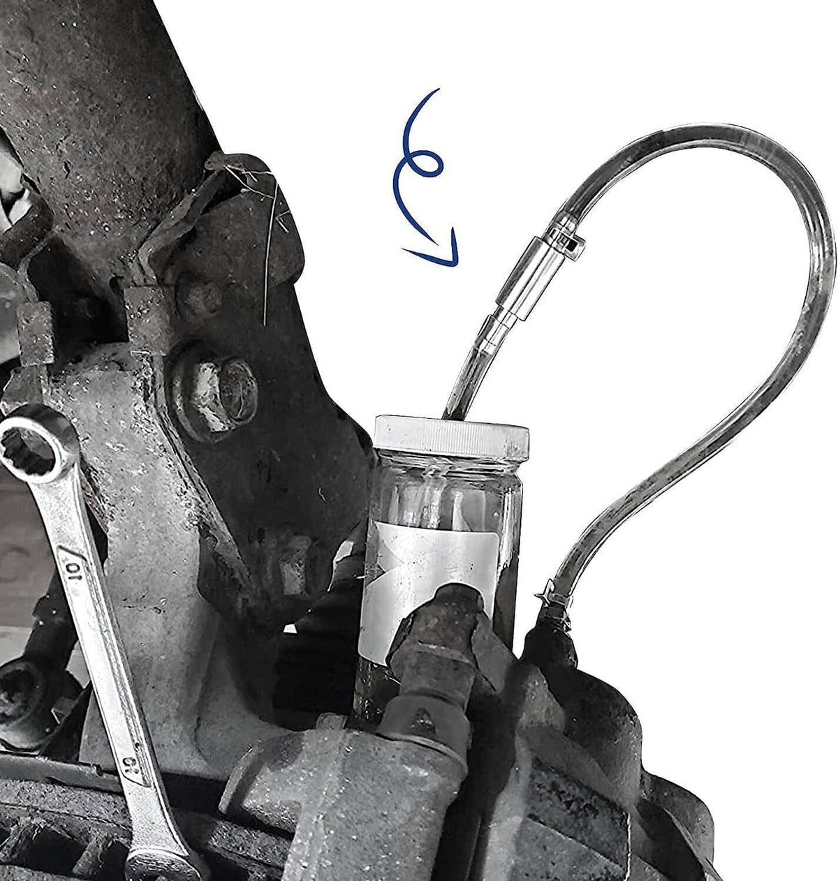 Bethesda Industrial Motorcycle / Car Clutch Brake Bleeder Hose Tube Bleeding Tool One Way Valve Kit