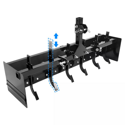 Bethesda Industrial 55" Tow Behind Box Scraper Blade Three-Point Quick Hitch For Cat 0 Cat 1 Tractor
