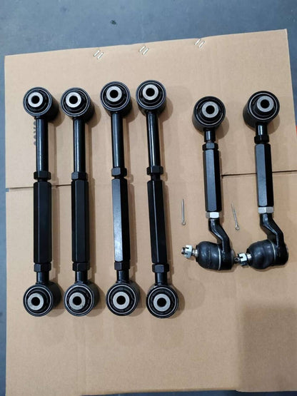 Bethesda Industrial 6pcs Rear Upper + Lower Control Toe Camber Arms for 2003-2007 Honda Accord