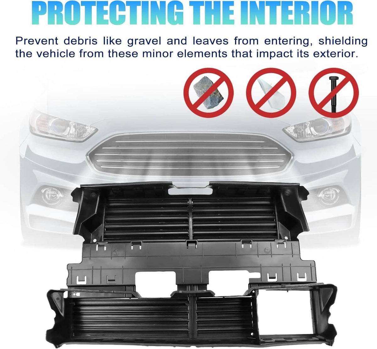 Bethesda Industrial Active Grille Shutter Radiator w/ Motor for 2013-2016 Ford Fusion Assy DS7Z8475B