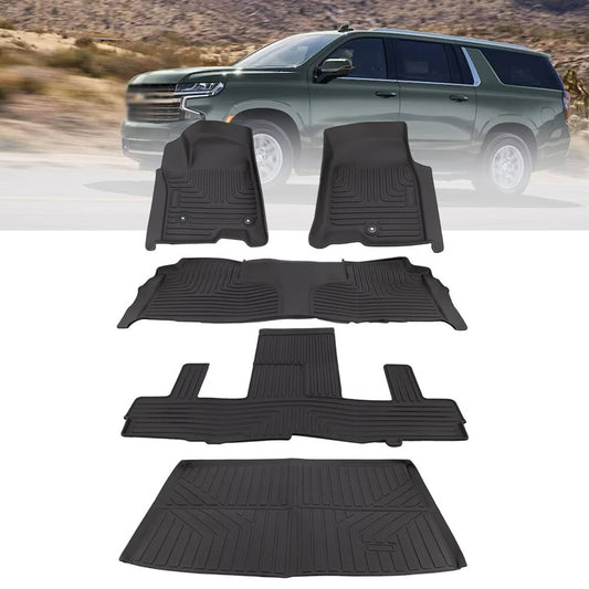 Bethesda Industrial Floor Mats w/Cargo Liner For 2021-2025 Chevrolet Suburban 2021-2025 GMC Yukon XL