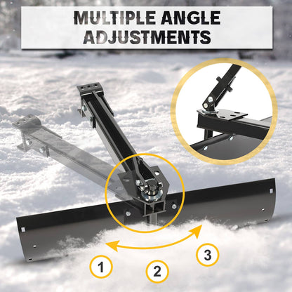 Bethesda Industrial For ATV UTV Tractor Adjustable 40'' Sleeve Hitch Tow Behind Rear Scrape Blade