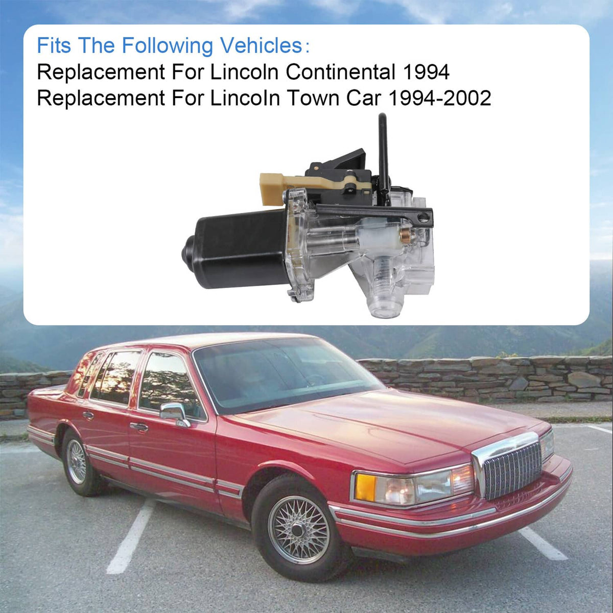 Bethesda Industrial For 94-02 Lincoln Town Car Rear Trunk Pull Down Motor Housing W/ Switch 747-002