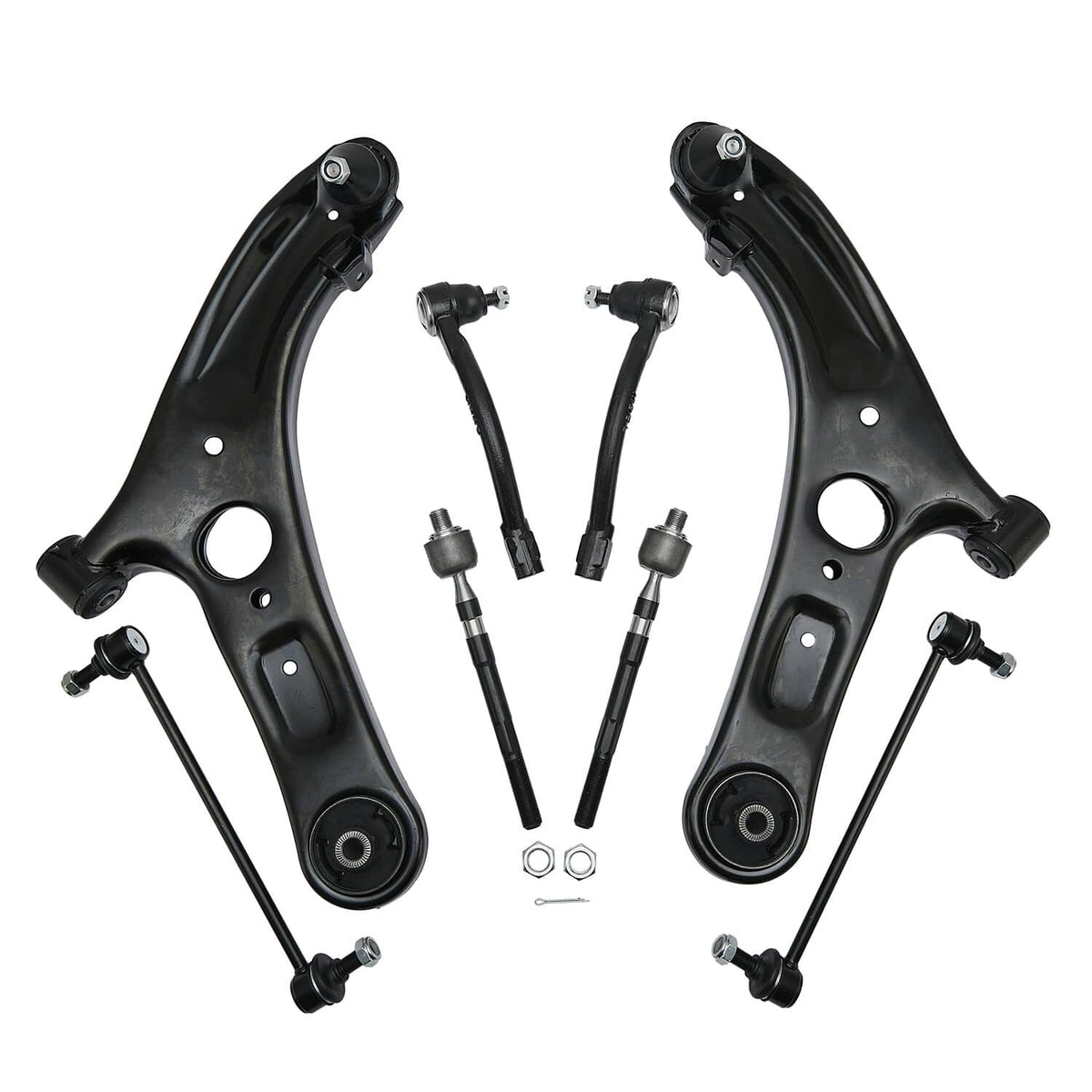 Bethesda Industrial For 2013-2016 Hyundai Elantra Front Control Arm Ball Joint Tie Rod Sway Link Kit
