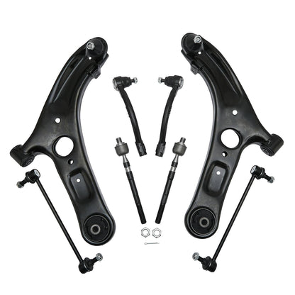 Bethesda Industrial For 2013-2016 Hyundai Elantra Front Control Arm Ball Joint Tie Rod Sway Link Kit