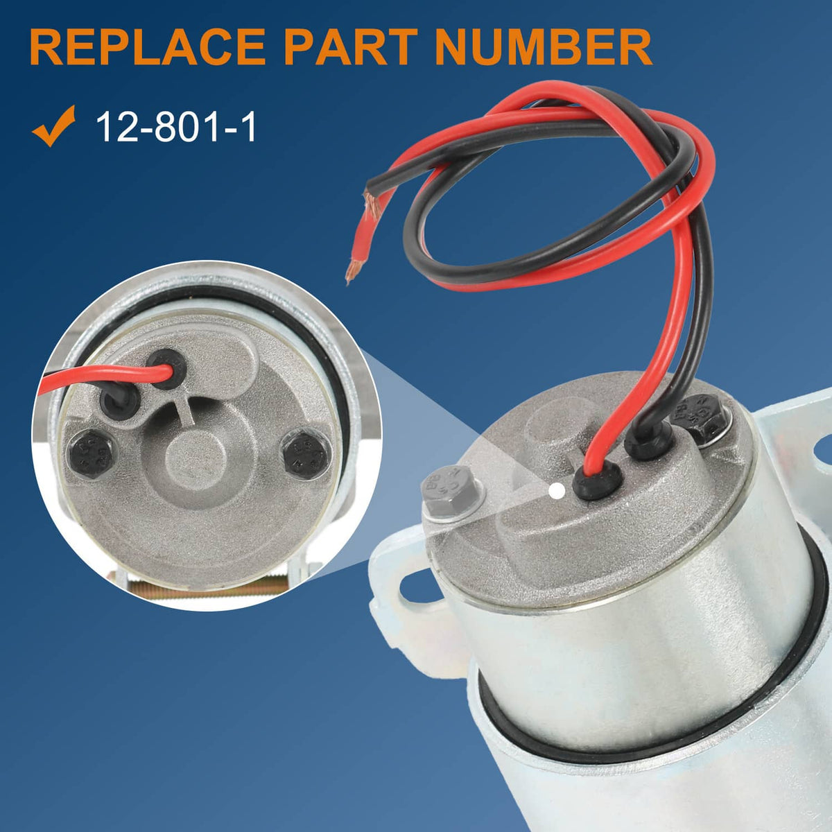 Bethesda Industrial 7 PSI Universal High Flow Electric Fuel Pump 97 GPH For Holley Demon Carburetor