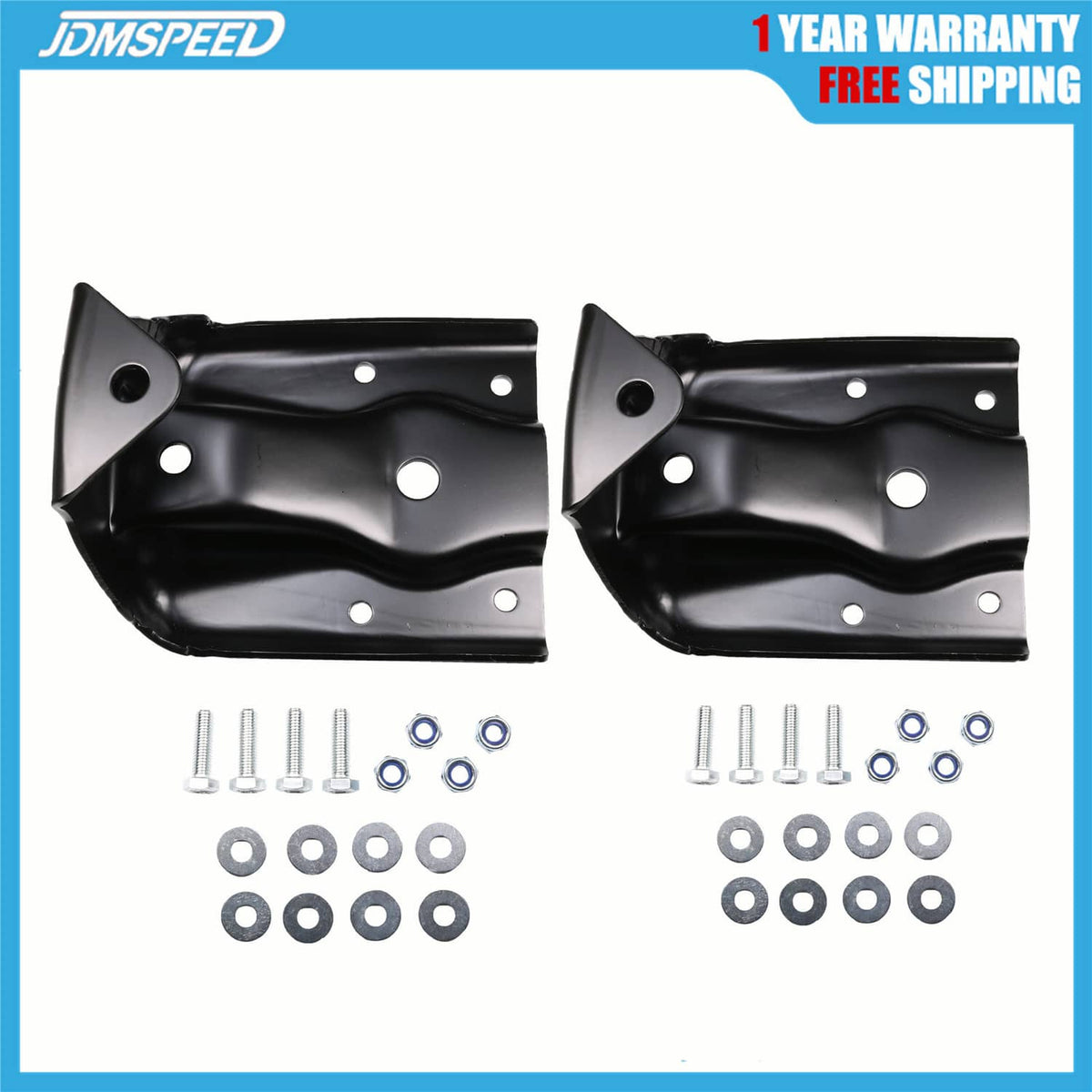 Bethesda Industrial Rear Leaf Spring Hanger Shackle Bracket Pair Set for Chevy Silverado GMC Sierra
