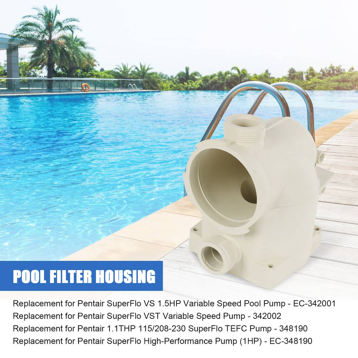 Bethesda Industrial 350089 350090 350091 Volute Fit Pentair SuperFlo Inground Pool&Spa Pump