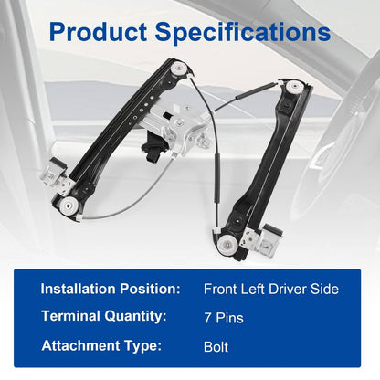 Bethesda Industrial Driver Front Side Window Regulator w/ Motor 748-974 For Chevy Cruze 2011-2015