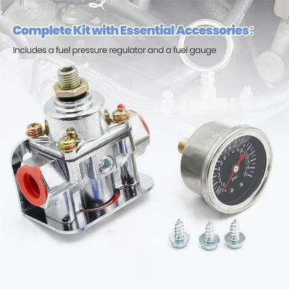 Bethesda Industrial New 12-804 Low Fuel Pressure Regulator Gauge Fit for Carburetor Carb Quick Fuel