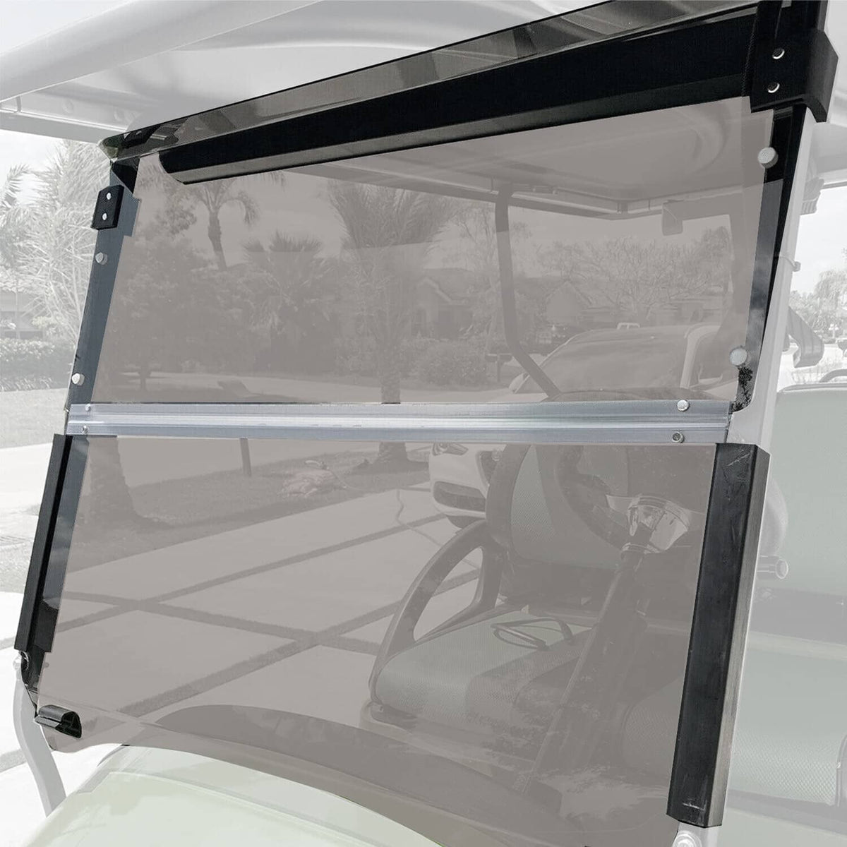 Bethesda Industrial Fold Down Windshield Tinted Windscreen For Club Car Precedent 2004-UP Golf Cart