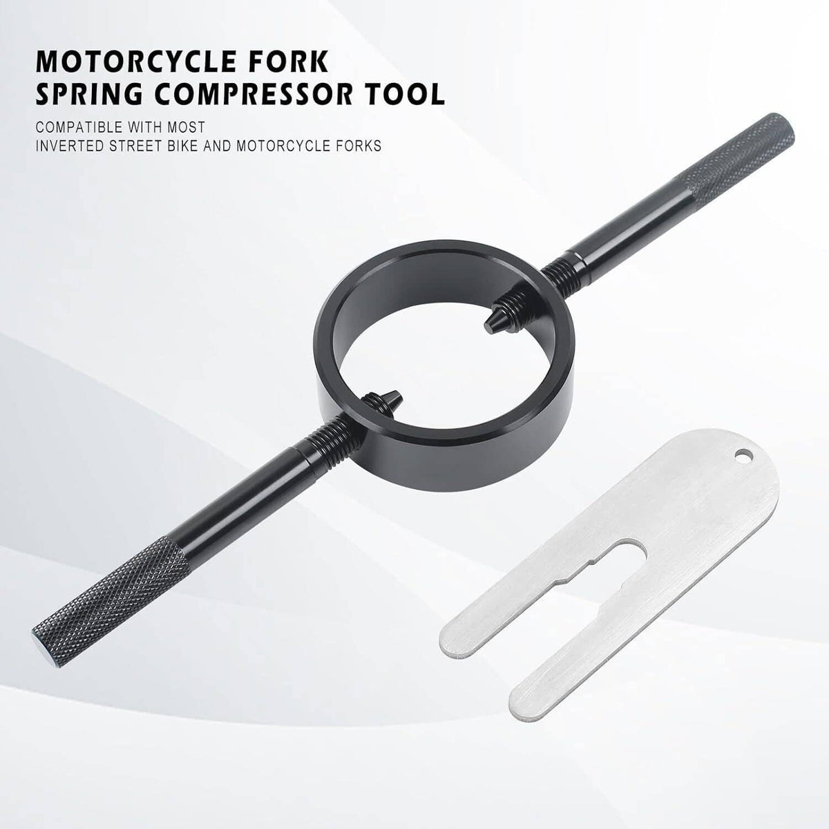 Bethesda Industrial Universal Motorcycle Fork Spring Compressor Tool and Fork Oil Level Tool Kit