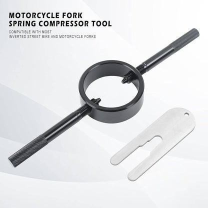Bethesda Industrial Universal Motorcycle Fork Spring Compressor Tool and Fork Oil Level Tool Kit