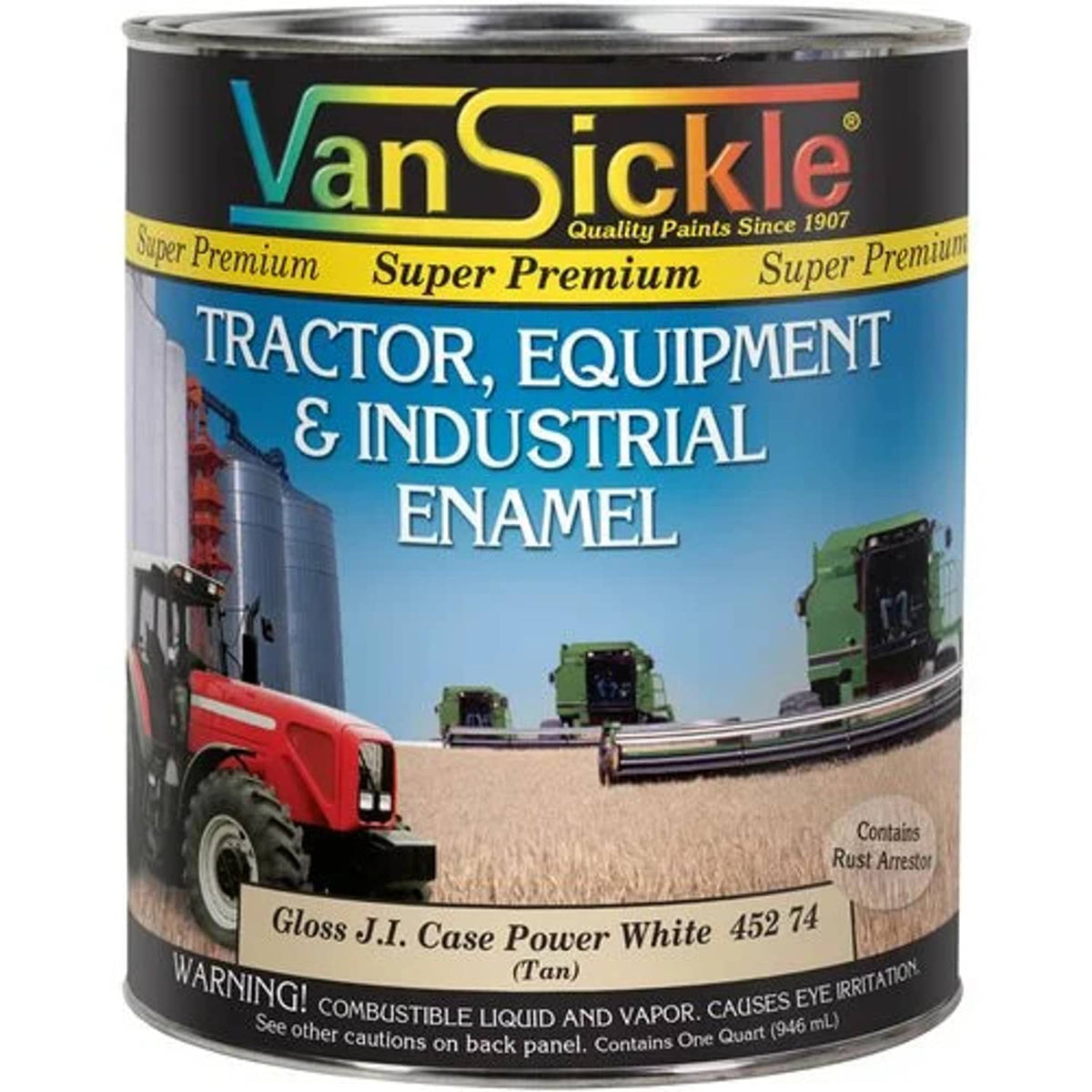 Bethesda Industrial Case Power White Tractor Paint Quart