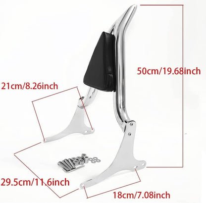 Bethesda Industrial New 22'' Chrome Backrest Sissy Bar For Harley Road King Electra Glide 1997-2008