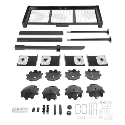 Bethesda Industrial Tow-Behind Notched Disc Harrow 4FT For ATV UTV Trailer Tilling W/ A 2" Towball